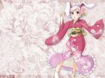  animal_ears bunny_ears hanetsuki highres japanese_clothes kimono natsumi_akira reisen_udongein_inaba solo touhou wallpaper 