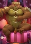  anthro armpits barefoot bear flaccid invalid_tag league_of_legends male mammal muscular nude penis smile tibbers video_games 