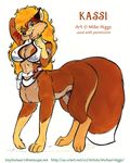  2000 big_tail canine female fluffy fox kassi looking_at_viewer mammal michael_higgs one_eye_closed taur wink 