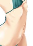  bikini close-up flat_chest highres navel niwatazumi original ribs simple_background solo stomach swimsuit white_background 