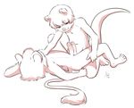  anthro aogami cub duo erection feline frottage grin half-closed_eyes hand_on_chest hand_on_leg kneeling lion lying male male/male mammal monochrome mustelid navel nude on_back otter penis sex signature simple_background spread_legs spreading white_background young 