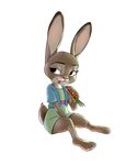  2016 anthro breasts disney female judy_hopps lagomorph mammal rabbit solo zigrock001 zootopia 