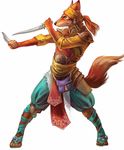  armor canine fox headband lilmothiit male mammal satchel the_elder_scrolls unknown_artist video_games weapon 