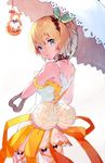  akiyoshi_nozomu black_choker blonde_hair blue_eyes choker edna_(tales) hair_ribbon hairband normin_(tales) ribbon short_hair side_ponytail solo tales_of_(series) tales_of_zestiria umbrella 