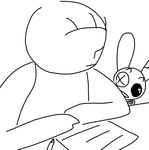  anon clothed clothing comic female human mammal mr._bun-bun paper the_weaver toybox_pals 