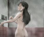  1girl ass dark_skin female highres jojo&#039;s_bizarre_adventure nude runaway_girl_(jojo) screencap standing water 