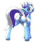  2016 absurd_res anatomically_correct anatomically_correct_pussy animal_genitalia animal_pussy anus butt colgate_(mlp) dock equine equine_pussy female feral friendship_is_magic hair hi_res hooves horn mammal my_little_pony oddwarg pussy simple_background smile solo unicorn white_background 