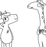  colt_(weaver) comic equine female giraffe horse male mammal nurse_giraffe plushie the_weaver toybox_pals 