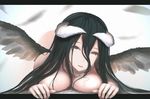  albedo_(overlord) horns naked nooko_(artist) overlord wings 