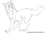  canine feral fur male mammal monochrome simple_background solo terryburrs watermark white_background 