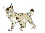  feline feral fur lynx male mammal simple_background sketch smile solo terryburrs white_background 