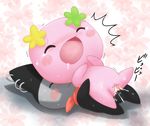  &lt;3 anthro blush cute drooling female flower kuromametchi lying male male/female penis plant pussy saliva sex tamagotchi tears unknown_artist violetchi 