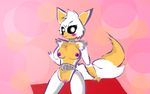  2016 absurd_res animal_humanoid animatronic anthro black_nose breasts canine digital_media_(artwork) e-01_(artist) female five_nights_at_freddy&#039;s five_nights_at_freddy&#039;s_world fox fur glowing glowing_eyes hair hi_res humanoid lolbit_(fnaf) looking_at_viewer machine mammal nipples nude orange_fur pink_background purple_nipples purple_pussy pussy robot simple_background smile solo tagme video_games white_fur 