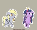  2016 alasou blonde_hair cutie_mark derp_eyes derpy_hooves_(mlp) dessert duo equine eyelashes female feral floppy_ears food friendship_is_magic frown hair hi_res horn ice_cream ice_cream_cone long_hair mammal mouth_hold multicolored_hair my_little_pony pegasus purple_eyes simple_background twilight_sparkle_(mlp) winged_unicorn wings yellow_eyes 