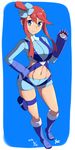  1girl blue_eyes boots breasts female fuuro_(pokemon) gym_leader large_breasts legs long_hair looking_at_viewer nintendo pokemon pokemon_(game) pokemon_bw 