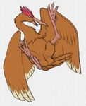  anus avian beak bird bird_feet fearow feathered_wings feathers feet female feral nintendo open_mouth pencil_(artwork) pok&eacute;mon pussy python13rp simple_background sketch solo spearow spread_wings talons traditional_media_(artwork) video_games white_background wings yaroul 