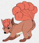  anatomically_correct animal_genitalia animal_pussy anus canine canine_pussy female feral fox looking_at_viewer mammal multi_tail nintendo pencil_(artwork) pok&eacute;mon pussy python13rp raised_tail simple_background smile solo traditional_media_(artwork) video_games vulpix white_background yaroul 