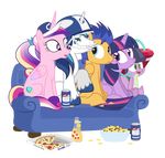  2016 armor dm29 dragon equine female flash_sentry_(mlp) friendship_is_magic hat helmet horn male mammal my_little_pony pegasus princess_cadance_(mlp) shining_armor_(mlp) sofa spike_(mlp) twilight_sparkle_(mlp) unicorn winged_unicorn wings 