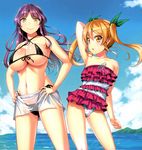  bikini goshouin_kyou ishigami_kazui netoge_no_yome_wa_onna_no_ko_janai_to_omotta? see_through segawa_akane swimsuits wet_clothes 