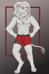  anthro boxer_(disambiguation) eyewear felin feline glasses lion male mammal nissan_z simple_background white_lion yenza 