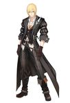  absurdres blonde_hair blue_eyes boots coat eizen_(tales) full_body gloves highres male_focus official_art simple_background solo tales_of_(series) tales_of_berseria white_background 