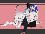  anthro anus bambii_dog breasts butt canine dalmatian dialogue dog duo english_text female female/female mammal nipples pussy smile spread_legs spreading text tongue tongue_out 