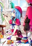  1girl blue_hair date_a_live gyaza yoshino_(date_a_live) yoshinon 