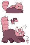  bewear cutiefly d._marie_licea directional_arrow english gen_7_pokemon highres insect_wings pokemon pokemon_(creature) pokemon_(game) pokemon_sm shiny_pokemon sleeping stufful surprised sweat tail wings 