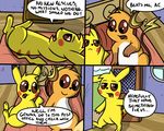  2016 brothers comic digital_media_(artwork) duo english_text fan_character feral fur hi_res male mammal nintendo open_mouth pikachu pok&eacute;mon pokefound raichu rodent sibling simple_background text tongue video_games 