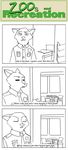  anthro canine chair clothing comic desk disney eyes_closed fox fur mammal necktie nick_wilde police_uniform sketch table tafih-toffee uniform window zootopia 