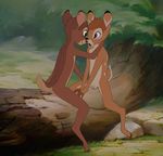  anthro anthrofied balls bambi bambi_(film) cervine cub deer disney duo eye_contact flaccid hand_on_neck male male/male mammal nude open_mouth penis ronno sitting spread_legs spreading surprise the_giant_hamster young 
