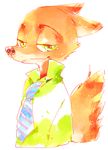  2016 anthro canine disney fox fur green_eyes juju_(artist) male mammal nick_wilde red_fox zootopia 