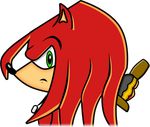  blade_(ssf) fan_character frown fur green_eyes melee_weapon red_fur sonic_(series) super_smash_bros super_smash_flash sword unknown_artist weapon 