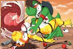  anthro big_breasts biting_tongue blush breasts cowboy cum cum_everywhere cum_in_pussy cum_inside cum_on_breasts cum_on_face cum_splatter cumshot desert dinosaur duo ejaculation euyoshi89 female forced fucked_silly green_scales hair hat impregnation internal legs_up lying male male/female mario_bros messy missionary_position native nintendo nipples nude on_back orgasm penetration rape rope scales sex skull smile sweat tattoo vaginal vaginal_penetration video_games weapon yellow_scales yoshi yoshi&#039;s_island 