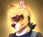  anthro blonde_hair canine clothed clothing fur hair looking_at_viewer male mammal solo terryburrs 