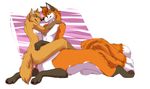  canine duo female fox fur hug male male/female mammal smile taur terryburrs 