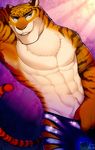  2016 anthro armpit_hair armpits disney feline fur kirita male mammal tiger zootopia 