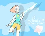  2016 alien breasts cartoon_network clothed clothing cute digital_media_(artwork) english_text female gem_(species) hair happy hi_res humanoid not_furry pearl_(steven_universe) simple_background smile steven_universe text theicedwolf 