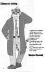 clothing comic doujinshi english_text feline fruitz fur male mammal necktie open_mouth simple_background suit text tiger trenchcoat 