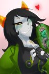  &lt;3 2016 black_hair blush claws clothing cut_away digital_media_(artwork) dooba drooling fangs female gloves green_maw grey_skin grin hair homestuck horn humanoid insides male male/female mammal memento_mori memento~mori micro mouse ms_paint_adventures neck_bulge nepeta_leijon one_eye_closed prey rodent saliva sharp_teeth simple_background size_difference smile swallowing teeth troll_(homestuck) vore wink 