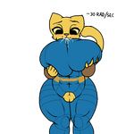  alpha_channel big_breasts blush breasts crossover edit erect_nipples fallout feline female jmadoc katia_managan khajiit lactating mammal muscular muscular_female nipples prequel pussy redraw self_sucking skintight_suit the_elder_scrolls thick_thighs video_games wide_hips 
