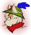  brown_fur chest_tuft fur hat headwear league_of_legends male red_eyes red_fur sketch solo teemo toothpick tuft veigar-chan video_games 