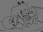  bed blush canine caprine charlie_(weaver) disney fox kissing mammal nobody_(artist) remmy_cormo sheep simple_background zootopia 