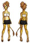  2016 anthro celine_louison clothed clothing female giraffe kittyjar mammal rear_view solo 