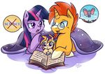  2016 book daughter elephant equine eyewear father father_and_daughter female friendship_is_magic glasses horn male mammal mother_and_duaghter my_little_pony parent sunburst_(mlp) twilight_sparkle_(mlp) unicorn vavacung young 