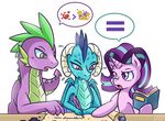  &lt;3 2016 = dragon equine feathers female friendship_is_magic group horn loose_feather male mammal my_little_pony princess_ember_(mlp) quill scroll spike_(mlp) starlight_glimmer_(mlp) unicorn vavacung 