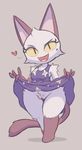  &lt;3 2016 animal_crossing anthro cat feline female flashing mammal nintendo pussy smile solo teckworks video_games 