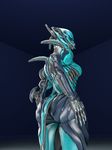  1girl 3d artist_request ass bodysuit breasts robot tenno valkyr_(warframe) warframe 