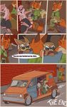  absurd_res anthro canine clothing comic disney english_text fennec finnick fox fuf hi_res lagomorph male mammal mustelid nick_wilde otter text young zootopia 