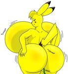  butt day-tripper-guy nintendo nude pikachu pok&eacute;mon solo video_games 